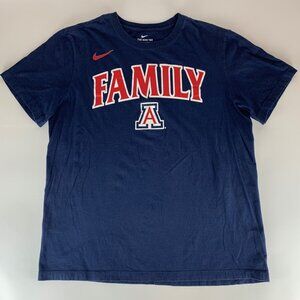 Arizona Wildcats NCAA Navy Blue Nike FAMILY Short Sleeve Shirt Mens Large